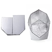 Borsa isolata sigillata dispositivo di raffreddamento di alluminio, borsa termica del pranzo della maniglia, borsa fredda calda, trasporto, conservazione 6