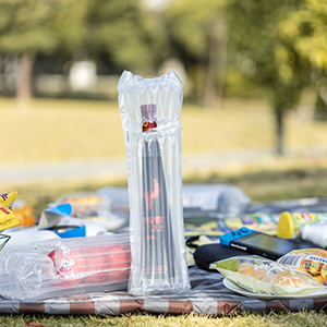 Le borse gonfiate del protettore della bottiglia di vino, collega il trasporto con un manicotto di vetro di viaggio, colonna riempita aria, l'attenuazione a perfetta tenuta 13