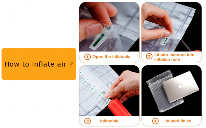 Borsa protettiva del bollettino del computer portatile gonfiabile, imballaggio di trasporto, borsa del cuscino d'aria, imballaggio della borsa della colonna dell'aria 6