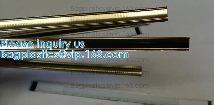 Foglio di alluminio Tin Tie Twist Tie Peel e caffè di sigillatura Tin Tie Plastic Tin Ties della borsa del bastone con 2 adesivi