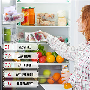 PEVA, silicone, borse risigillabili dell'alimento del congelatore di stoccaggio riutilizzabile, contenitore ermetico del pranzo della chiusura lampo della prova della perdita 1