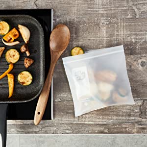 Borsa a chiusura lampo del doppio della chiusura lampo della borsa fumetto concimabile biodegradabile del LDPE con il logo, le scarpe & l'abbigliamento, ABITO 3