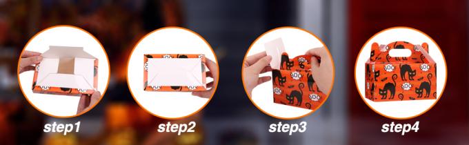 Borse del prato inglese della zucca, foglia festiva, decorazioni di Halloween, trucco o trattare, rifornimenti del partito, borse giganti della golosità 13