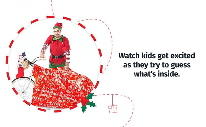 Borsa gigante della bici del regalo enorme, grande di supplemento surdimensionato e enorme resistente, sacchi attuali di spostamento di regalo di natale 1