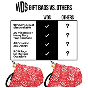 Borsa gigante della bici del regalo enorme, grande di supplemento surdimensionato e enorme resistente, sacchi attuali di spostamento di regalo di natale 6