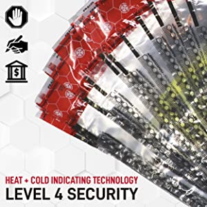 L'imballaggio esente da dazio di ICAO, le borse di STEBs, il deposito su ordinazione dell'aeroporto, borse di sicurezza del dettagliante, manomette la prova evidente 3